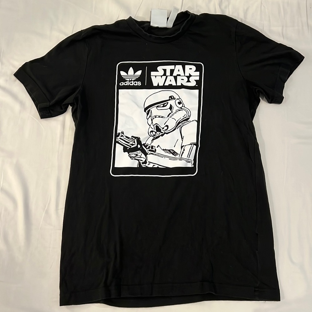 Black adidas x Star Wars t shirt